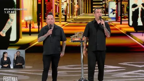 La dupla se presentó en Olmué.