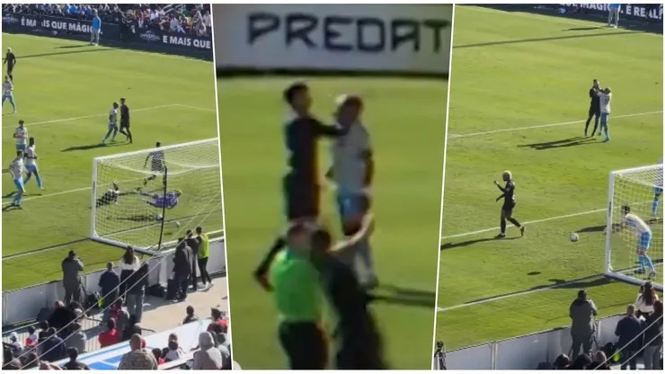 Pulgar a los golpes en Estados Unidos durante amistoso del Flamengo.