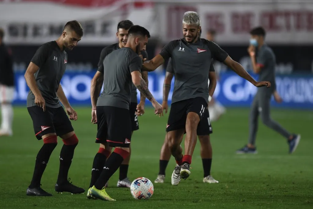 Deian Verón en el partido ante River por la Copa de la Liga Profesional, en 2021 | Getty Images