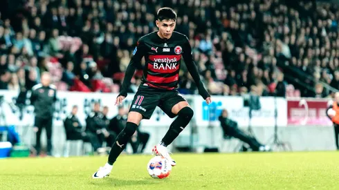 Darío Osorio jugó el primer tiempo en duelo del Midtjylland ante Aalborg.