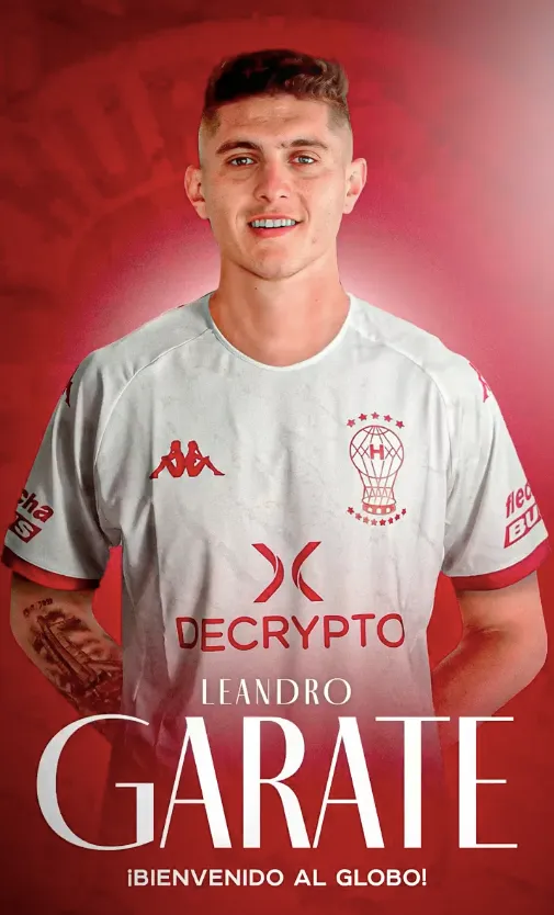 Leandro Garate ya es jugador del Globo. Foto: Comunicaciones Huracán.