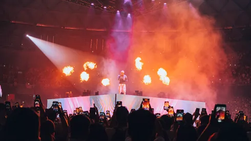 Young Cister en su Listening Party, Movistar Arena.