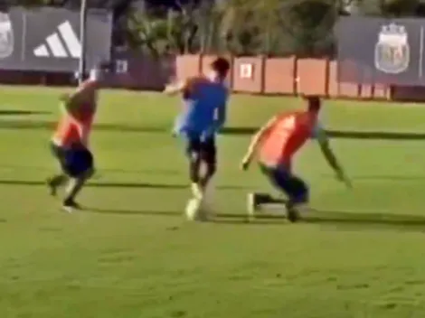 Solari se pasea a Barco y hace un golazo en la Argentina Sub 23