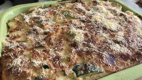 Receta de budín de zapallo italiano paso a paso.