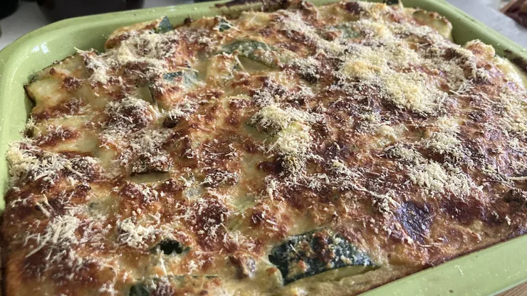 Receta de budín de zapallo italiano paso a paso.
