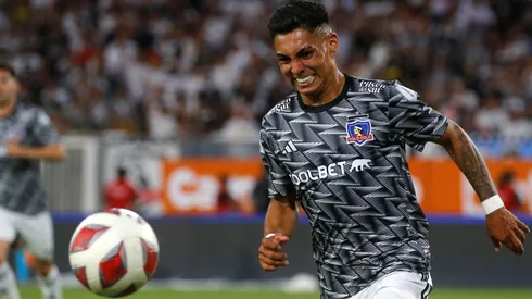 Futbol, Colo Colo vs Nublense. Fecha 3, campeonato Nacional 2023. El jugador de Colo Colo Jordhy Thompson es fotografiado durante el partido de primera division contra Nublense disputado en el estadio Monumental en Santiago, Chile. 13/02/2023 Jonnathan Oyarzun/Photosport Football, Colo Colo vs Nublense. 3nd turn, 2023 National Championship. Colo Colo's player Jordhy Thompson is pictured during the first division match against Nublense at the Monumental stadium in Santiago, Chile. 13/02/2023 Jonnathan Oyarzun/Photosport