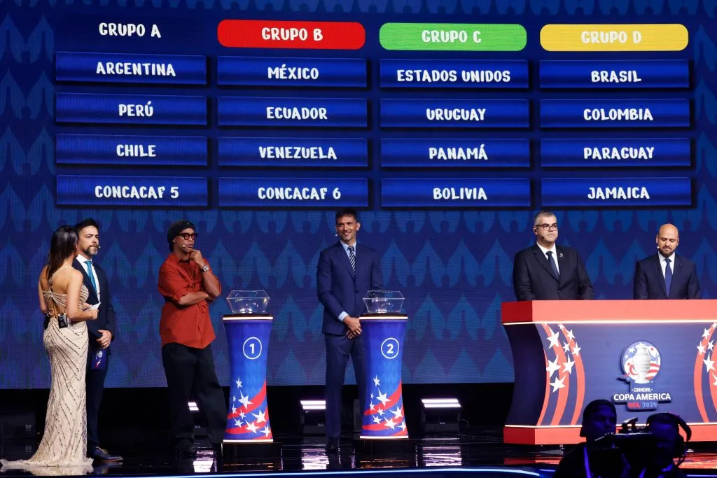 El sorteo de la fase de grupos de la Copa América USA 2024 fue en diciembre pasado. | Foto: Getty Images