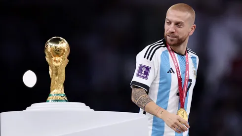 Papu Gómez tras ganar la final de Qatar 2022