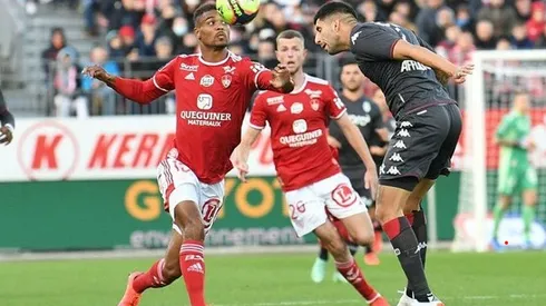 Maripán jugando contra Stade Brestois en 2021.