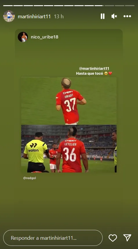 Así fueron los ingresos de Martín Hiriart y Nicolás Letelier. (Captura Instagram).
