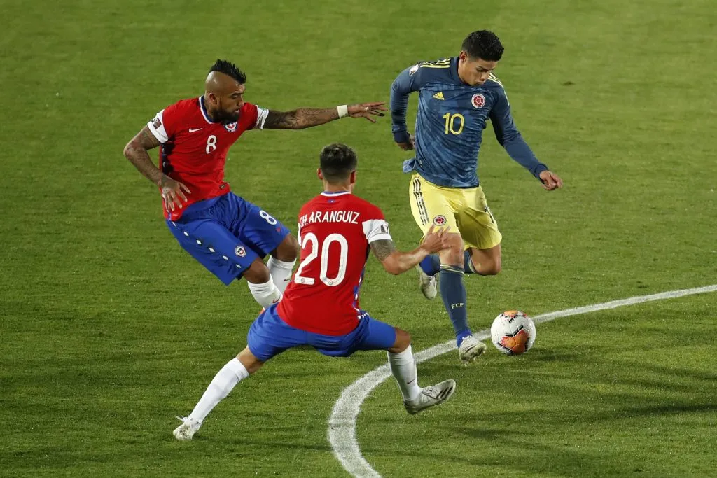 Vidal compartió una transmisión con James Rodríguez
