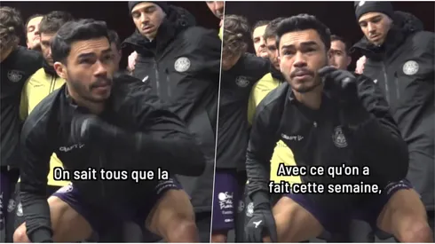 Conmovedora arenga de Gabriel Suazo en camarín de Toulouse.