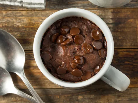 Receta de brownie en taza
