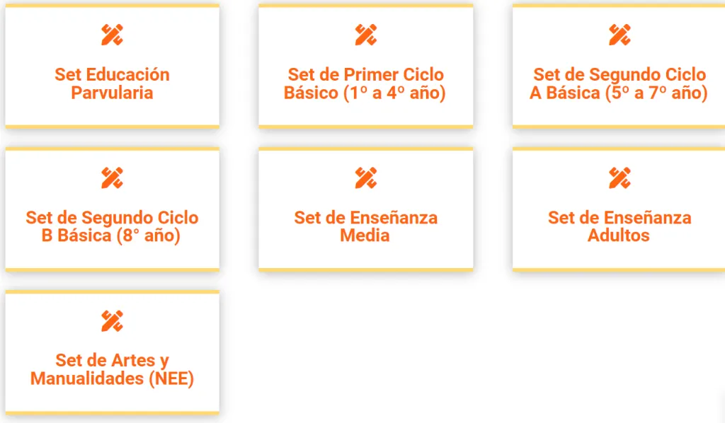 Aquí puedes revisar lo que tiene el set de útiles escolares.