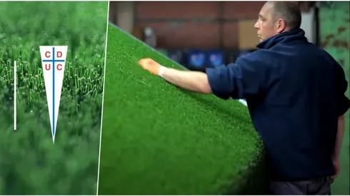 Así se fabrica la flamante cancha sintética de alta tecnología que tendrá la Católica.