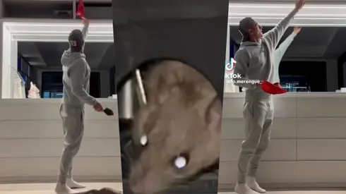 Toni Kroos se grabó mientras intentaba sacar a una rata de su casa.