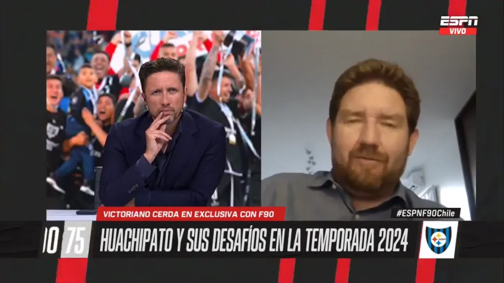 Victoriano Cerda en ESPN: vuelve a negar cualquier relación con Universidad de Chile.