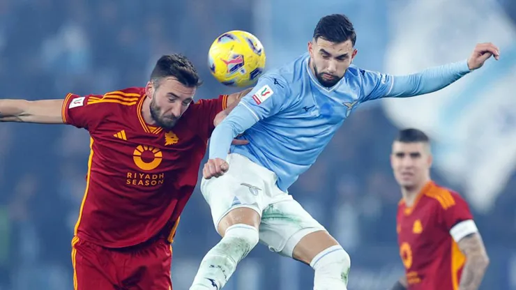 Taty Castellanos en el caliente Lazio vs. Roma por Copa Italia.