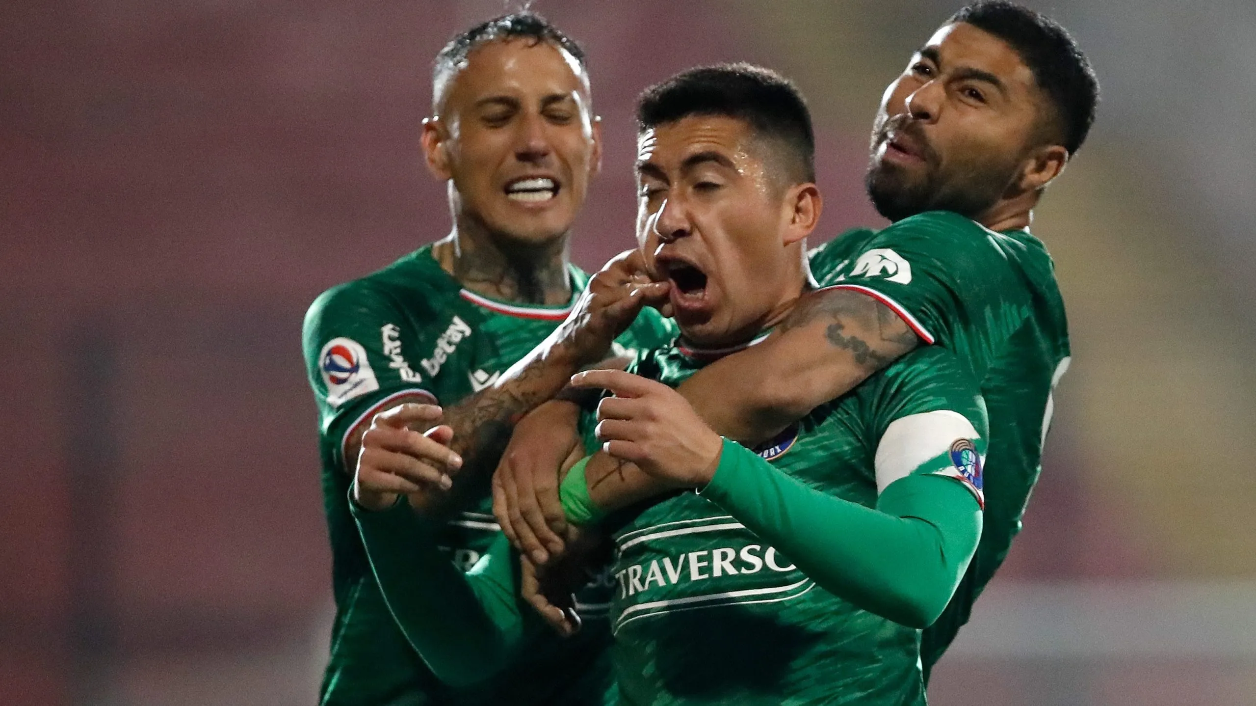 Osvaldo Bosso celebra su gol contra Universidad Catolica (Photosport)