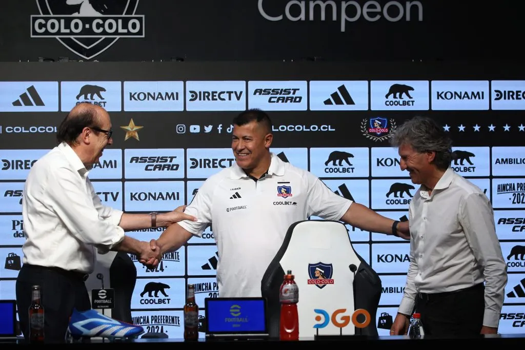 Almirón en su presentación en Colo Colo