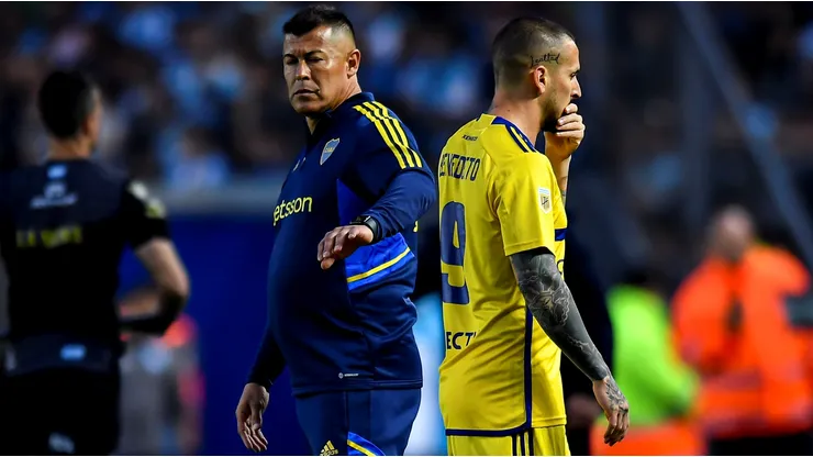Jorge Almirón y Darío Benedetto coincidieron en 2023 en Boca Juniors.