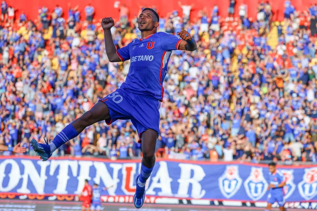 Cristian Palacios anotó diez goles en 26 partidos con Universidad de Chile en el 2023. | Foto: Photosport.