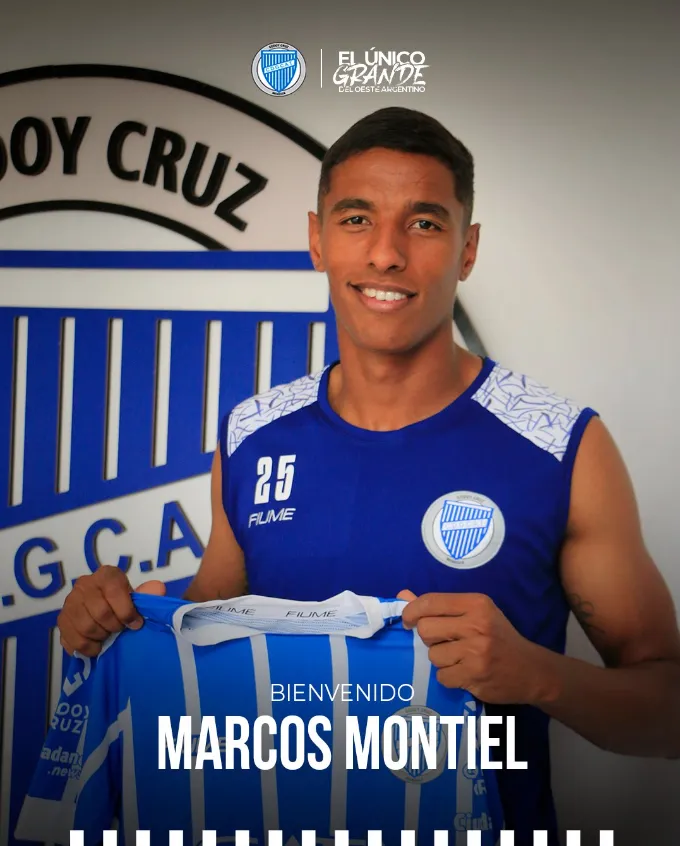Marcos Montiel, un uruguayo que jugó cedido en Nacional de Montevideo, se sumó al rival de Colo Colo en la Libertadores. (Foto: Godoy Cruz).
