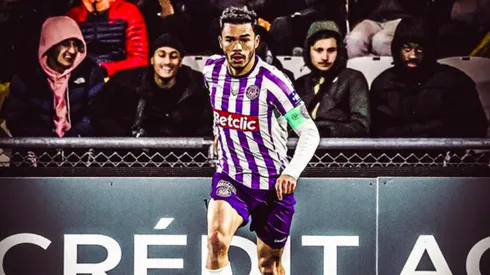 Gabriel Suazo portó la jineta de capitán del Toulouse en la Copa de Francia.