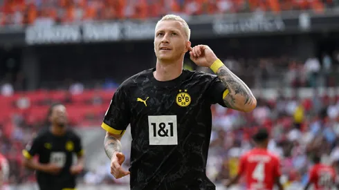 Marco Reus celebrando su gol frente al Friburgo, 16/09/2023