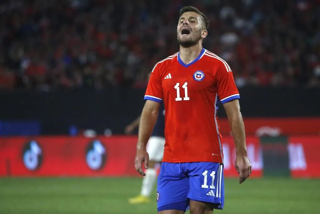 Diego Rubio estuvo presente en el triunfo de la selección chilena ante Paraguay en el amistoso jugado en marzo 2023 | Photosport