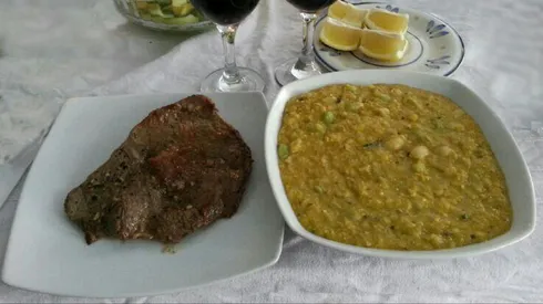 Porotos con mazamorra