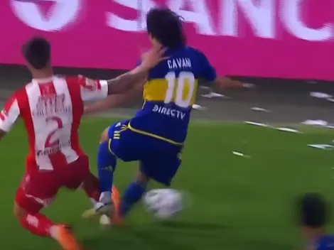 Franco Calderón revive el patadón a Cavani que le valió roja directa