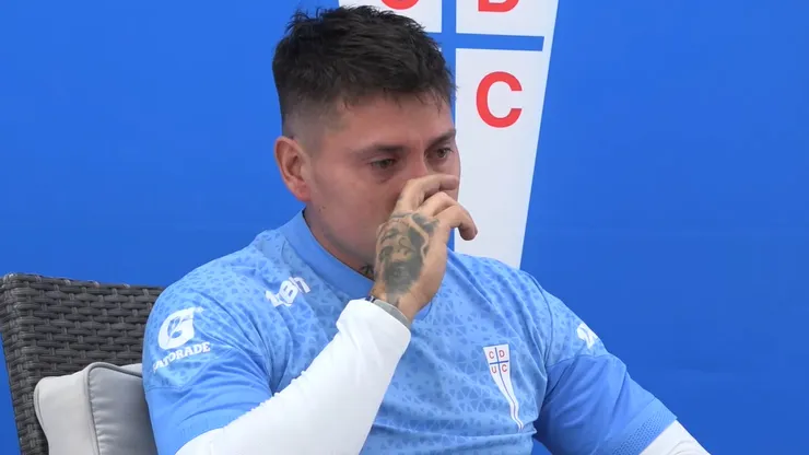 La emoción hasta las lágrimas de Nico Castillo.