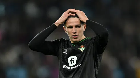 Reacción de Sergi Altimira del Betis tras perder contra Celta