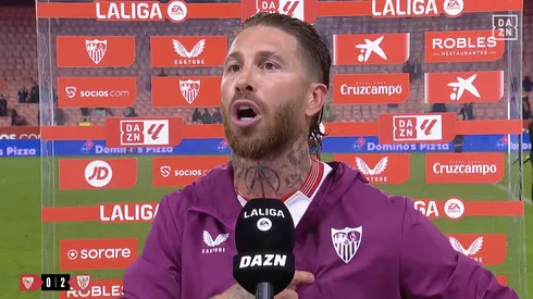 Sergio Ramos estalló contra un hincha en plena entrevista