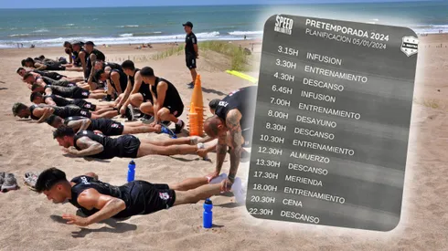 Un entrenamiento casi militar para el Riestra de cara al 2024.