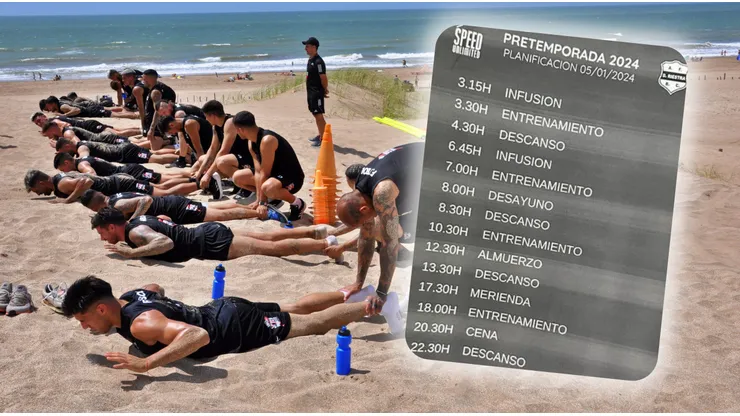 Un entrenamiento casi militar para el Riestra de cara al 2024.