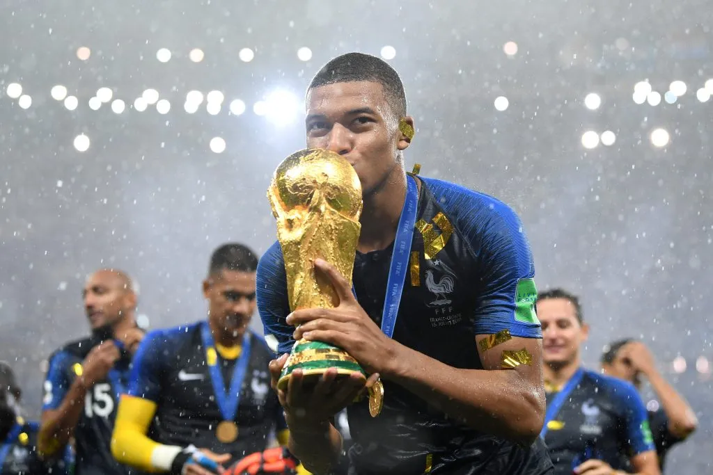 Kylian Mbappé, campeón del mundo con Francia en Rusia 2018
