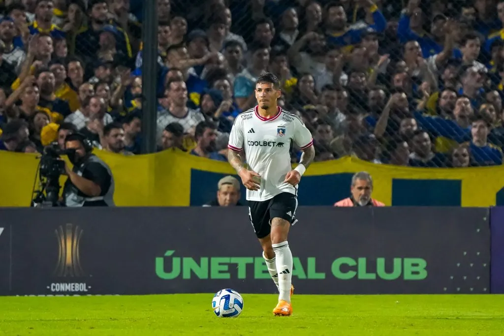 Para Borghi el uruguayo Alan Saldivia es uno de los jugadores más exportables de Colo Colo. | Foto: Guillermo Salazar. 