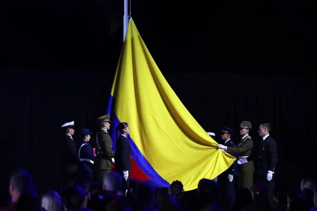 Colombia incluso fue presentada como la próxima sede de los Panamericanos en la ceremonia de clausura de Santiago 2023. | Foto: Getty Images.