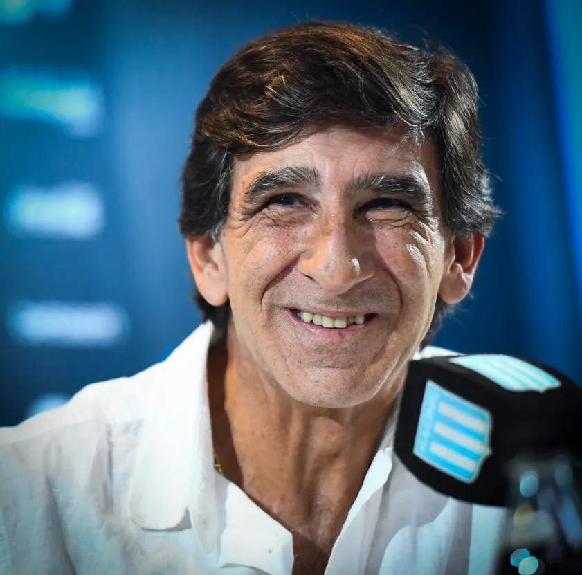Gustavo Costas, el ex DT de Palestino que fue nombrado entrenador de Racing Club. (Captura Twitter).