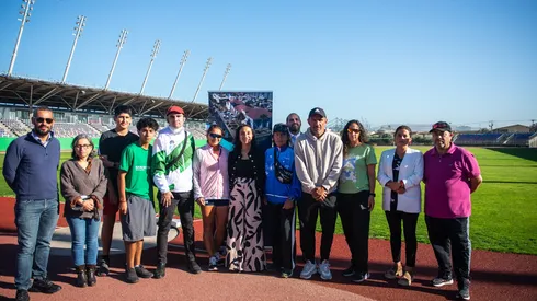Autoridades dieron a conocer el mal estado del Estadio Olegario Henríquez de San Antonio.
