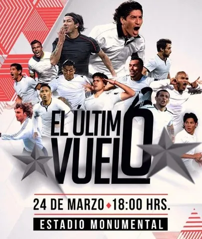 El afiche donde se confirma a Zamorano