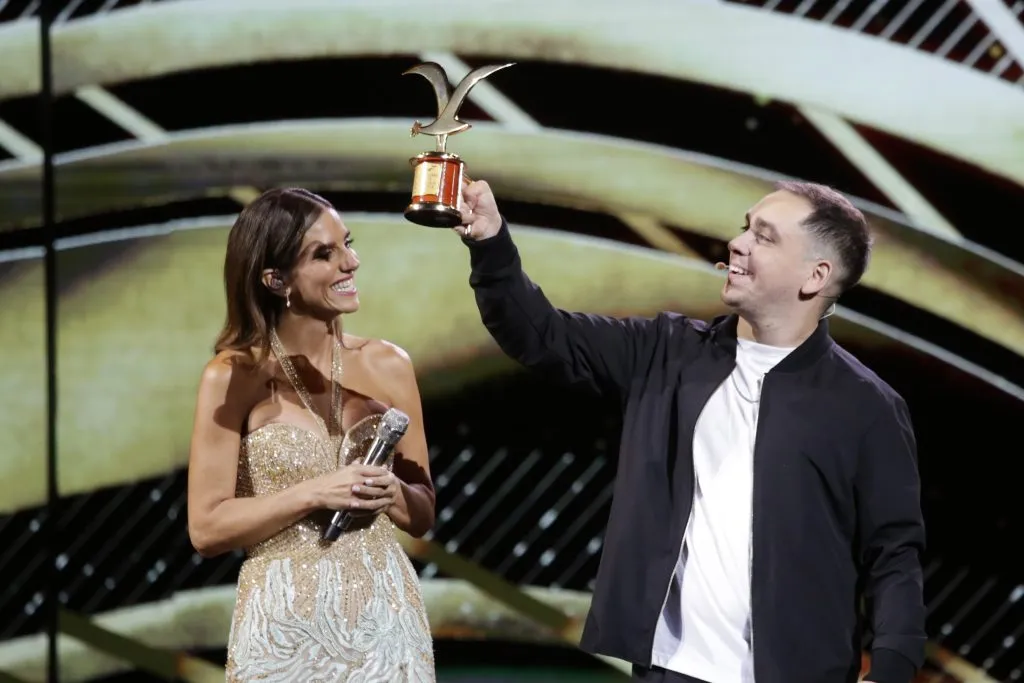 Lucho Miranda hizo reír al Monstruo. Imagen: Agencia Uno.