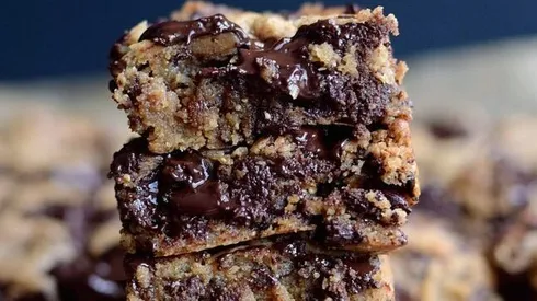 Receta de blondies paso a paso.