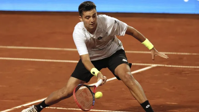 Tomás Barrios no pudo avanzar en el Challenger de Vicenza. Foto: Photosport.