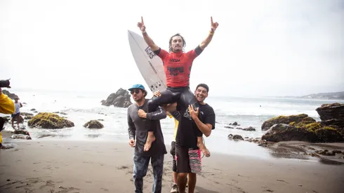 Nicolás Vargas festeja su triunfo