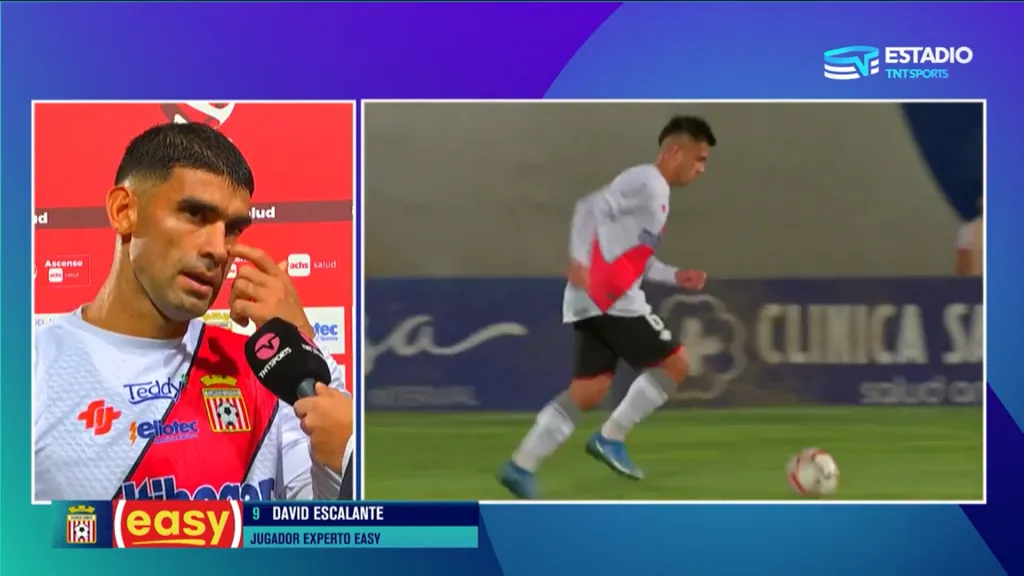 David Escalante estuvo al borde de llorar al revivir su salida de Cobreloa. (Captura TNT Sports).