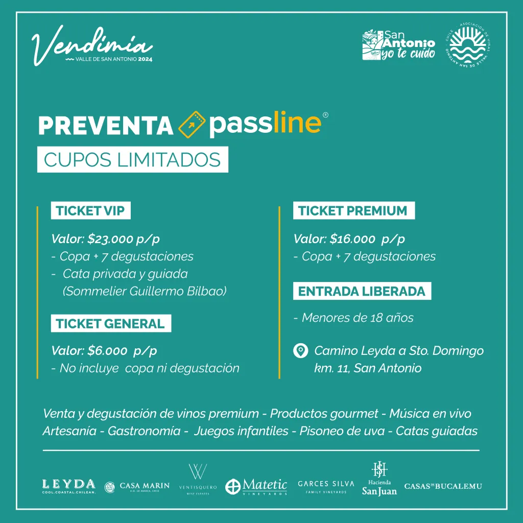 Preventa Fiesta de la Vendiamia 2024