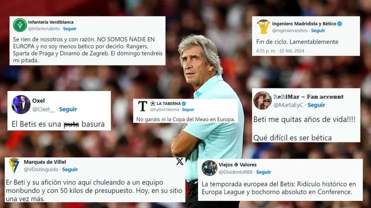 Una intensa lluvia de criticas afecta al Betis de Pellegrini